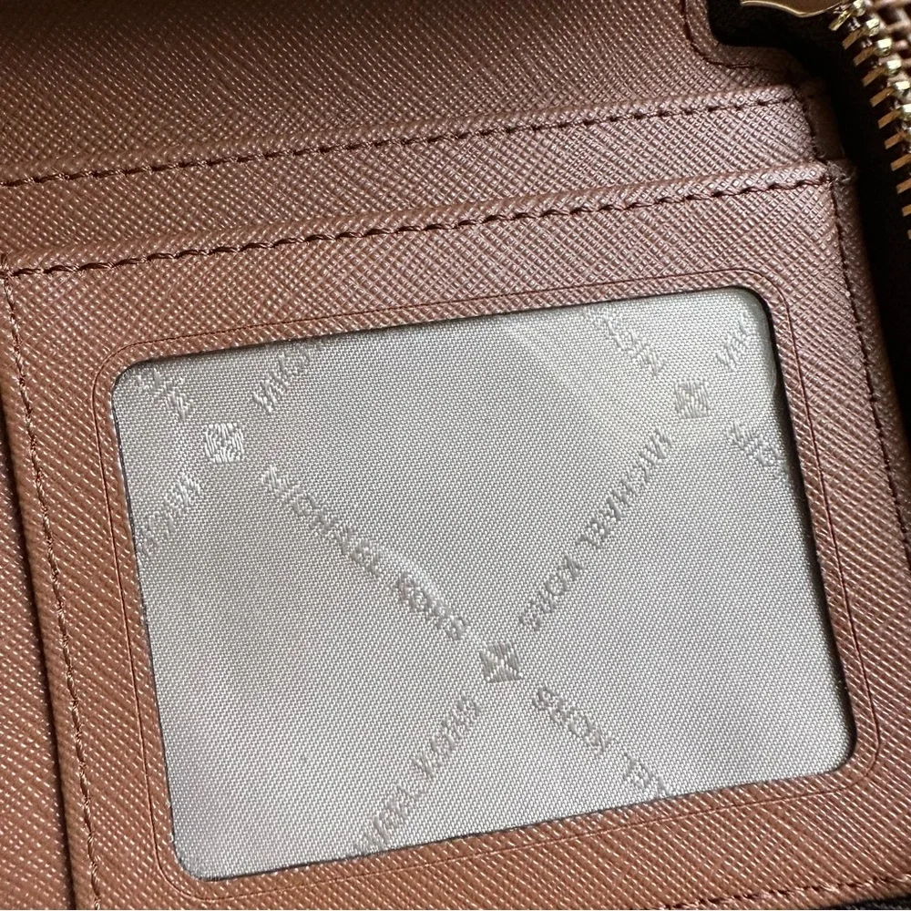 Michael Kors Jet Set Travel Large Signature Logo Continental Wristlet Wallet